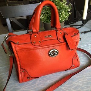 Authentic Coach mini leather Ryder crossbody